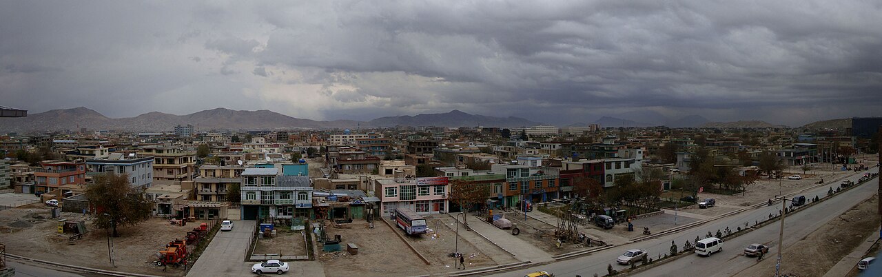 Panoramic view of Kabul city, Afghanistan
